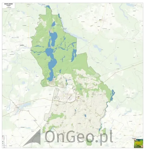 Mapa gminy Chojnice